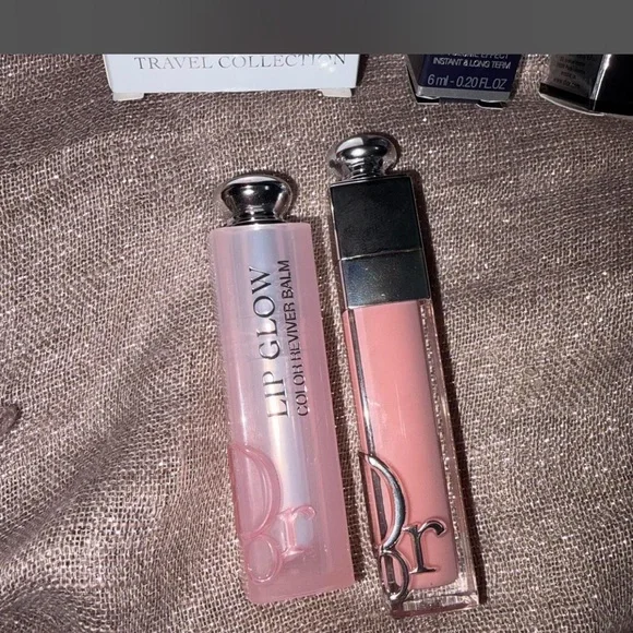Dior Pink Lip Gloss Duo addict 001 set - Picture 5 of 7